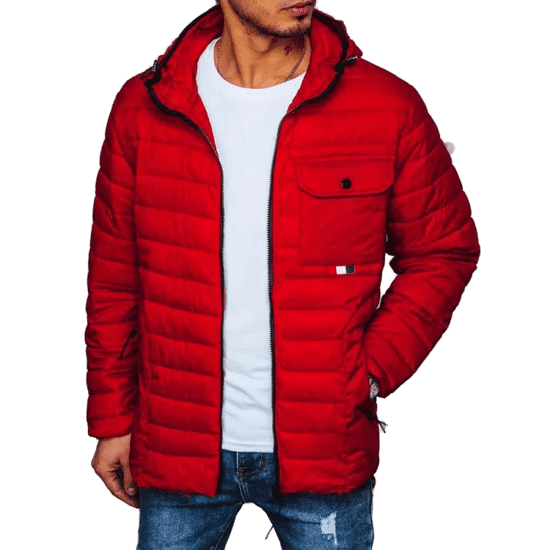 Dstreet Moška jakna L32 rdeča tx4375