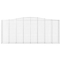 Vidaxl Obokane gabion košare 20 kos 400x50x160/180cm pocinkano železo
