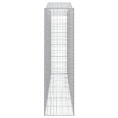 Vidaxl Obokane gabion košare 6 kosov 400x50x180/200cm pocinkano železo