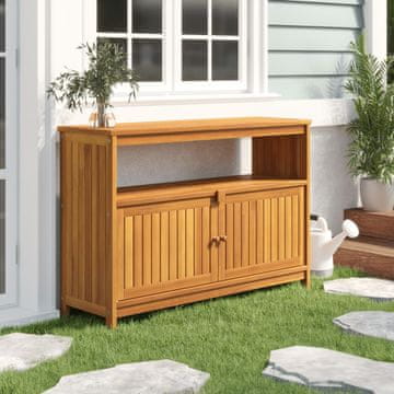 Vidaxl vidaXL Vrtna konzolna mizica 110x35x75 cm masivni akacijev les