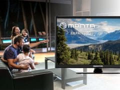 Manta 22LFN123D LED televizor, 56cm (22"), Full HD, DVB-C/T2/HEVC, HDMI, USB, Hotel Mode