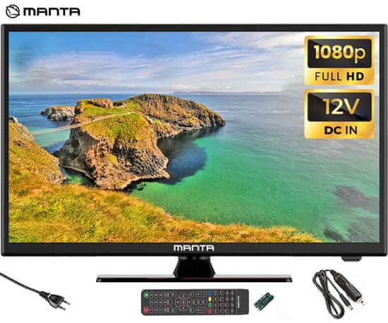 Manta 22LFN123D LED televizor, 56cm (22"), Full HD, DVB-C/T2/HEVC, HDMI, USB, Hotel Mode