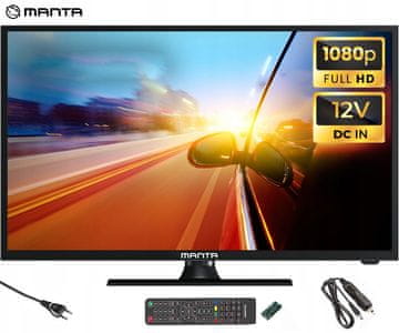 Manta 24LFN122D LED televizor, 61 cm (24), Full HD, DVB-C/T2/HEVC, HDMI, USB, Hotel Mode - kot nov