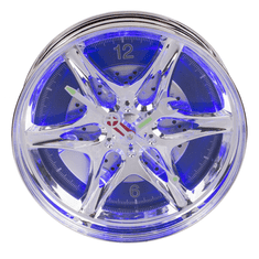 Out of The blue 3D stenska ura krom platišče z LED 27cm