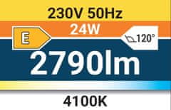 LED stropna svetilka 24W 1680 lm IP44 140° ATUT