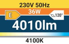 LED stropna svetilka 36W 2520 lm IP44 140° ATUT