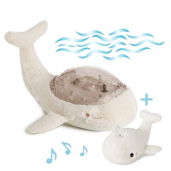 Cloud B Cloud bTranquil Whale- Nočna lučka - Whale, bela
