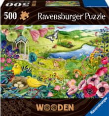 Ravensburger Lesena sestavljanka Divji vrt 500 kosov