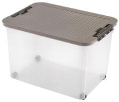 Heidrun ŠKATLA ZA SHRANJEVANJE S POKROVOM 45L, R-BOX, PLASTIKA, 52X36,5X34CM