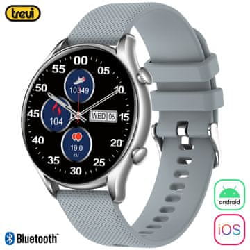 Trevi T-FIT 280 S CALL pametna ura, Bluetooth, Android+iOS, klicanje, IP67, srebrna - odprta embalaža
