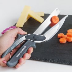 NEW Škarjast Nož z Vgrajeno Mini Rezalno Desko Scible InnovaGoods