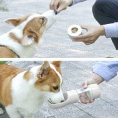 Volino Prenosna steklenica/napajalnik za pse s prostorom za hrano