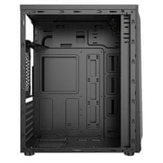 1stCool MONSTER, ATX ohišje, RGB ventilator, USB3.0, črno
