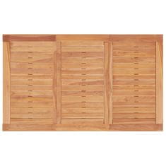 Vidaxl Vrtna jedilna miza 150x90x75 cm trdna tikovina