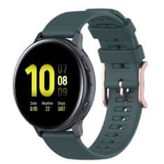 BStrap Silicone Rain pašček za Garmin Venu 2 Plus, dark green