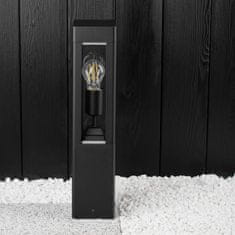 LUMILED Vrtna svetilka E27 črna stebrička TILIA 50cm