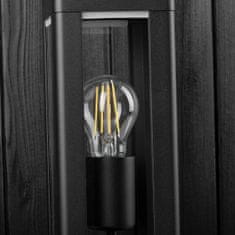 LUMILED Vrtna svetilka E27 črna stebrička TILIA 50cm