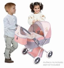 DeCuevas 85086 Zložljiv voziček za lutke s torbo FUNNY 2023, 60 cm