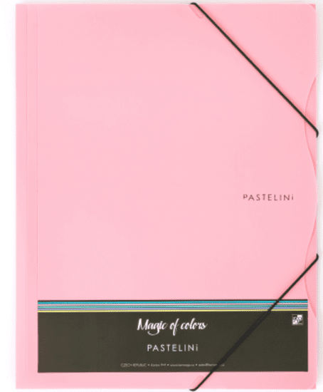 Karton P+P KARTON P+P Pastelna mapa z gumo A4 roza