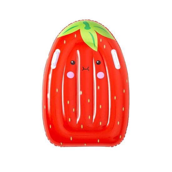 Bestway Napihljiv otroški ležalnik z ročaji Strawberry 84 cm x 56 cm