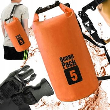 Korbi Vodoodporna torba Korbi 5L z nastavljivim trakom