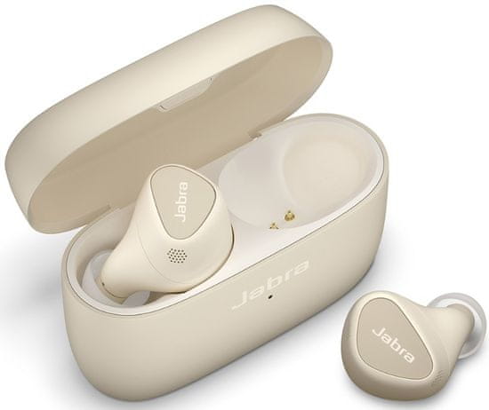 Jabra Elite 5 slušalke, zlata bež (Gold Beige) (100-99181001-60)