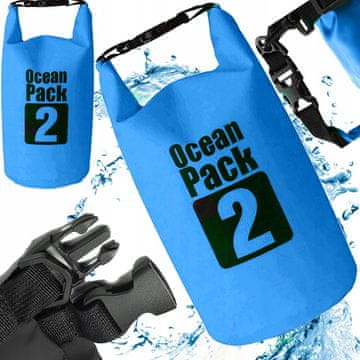 Korbi Vodoodporna torba 2L, Modra, Korbi, za kajak