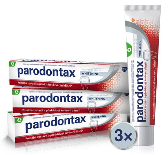 Parodontax Whitening zobna pasta, 75 ml, 3 kosi