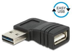 Delock Adapter EASY-USB 2.0-A moški > USB 2.0-A ženski pravokotni levi/desni