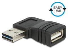 Delock Adapter EASY-USB 2.0-A moški &gt; USB 2.0-A ženski pravokotni levi/desni