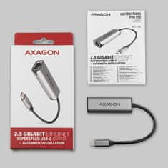 AXAGON ADE-25RC SUPERSPEED USB-C 3.2 Gen 1 2.5 Gigabitni Ethernet 10/100/1000/2500 Mbit adapter