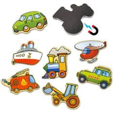 Viga Toys Komplet lesenih magnetov za vozila