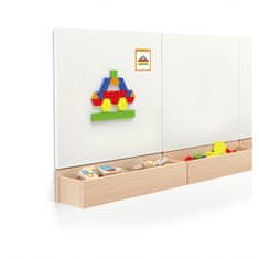 Viga Toys Leseni geometrijski mozaik Puzzle Puzzle Blocks 102 el