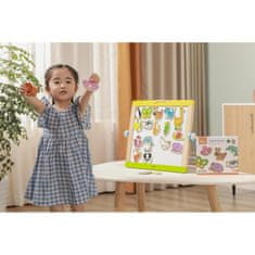 Viga Toys Leseni magneti Živali komplet 20 kosov