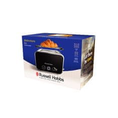 Russell Hobbs Distinctions 2S toaster, črn