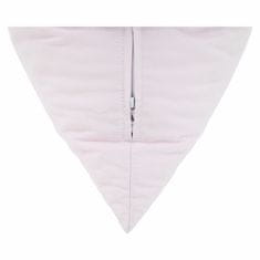 KONDELA Sedežna vreča Pompom - bela/roza/siva