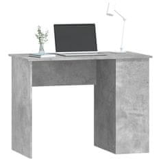 Vidaxl Pisalna miza betonsko siva 100x55x75 cm inženirski les
