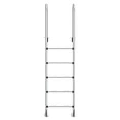 Vidaxl Lestev za bazen 54x38x211 cm 304 nerjaveče jeklo