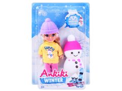 JOKOMISIADA Majhna lutka Ankiki 13 cm + snežak Za4301