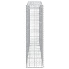 Vidaxl Obokane gabion košare 9 kosov 400x50x180/200cm pocinkano železo