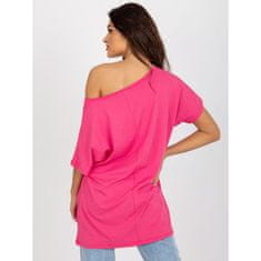 FANCY Ženska bluza oversize BASIC temno roza FA-BZ-8321.78_397358 Univerzalni