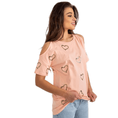 FANCY Ženska bluza s potiskom ALMUTA breskev FA-BZ-8452.77_397369 Univerzalni