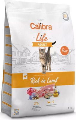  Calibra Life suha hrana za mačke, Adult, jagnje, 6 kg