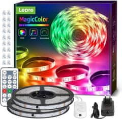 Lepro Set samolepilni 5050 SMD LED trak 20m spreminjajoče barve IP65 600LED