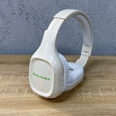 Tellur Green Pulse brezžične naglavne slušalke, kremna barva