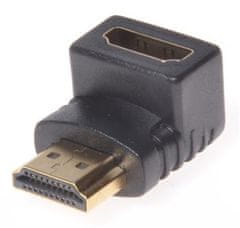 PremiumCord HDMI M/F adapter, upognjen v pravi kot