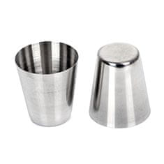 Set 4 inox prenosnih kozarcev 30ml + torbica