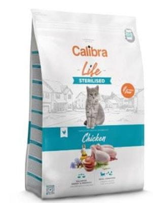  Calibra Life suha hrana za mačke, Sterilised, piščanec, 6 kg