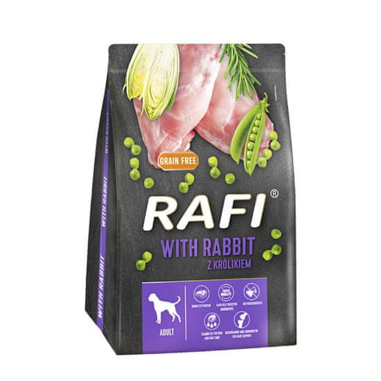 RAFI Popolna suha pasja hrana z zajcem vreča 3 kg