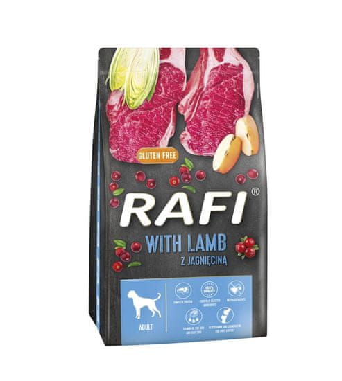 RAFI Suha pasja hrana z jagnjetino, 10 kg Brez glutena